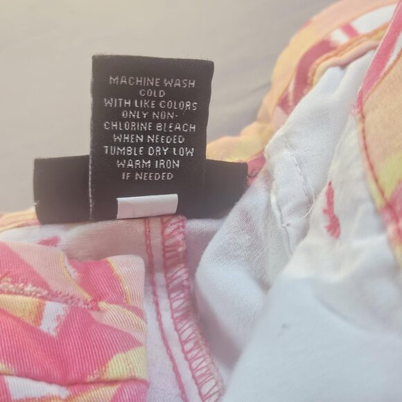 Lane Bryant Plus Size Multicolor Hawaiian Tropical Print Bermuda Shorts 16 - Picture 8 of 8